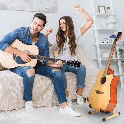 Premium Foldable Guitar Stand for Acoustic, Classical, and Electric Guitars - Versatile Accessories for Violin and Ukulele - Ideal Gift for New Year and Christmas