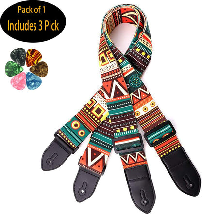 Premium Guitar Strap for Acoustic and Electric Guitars